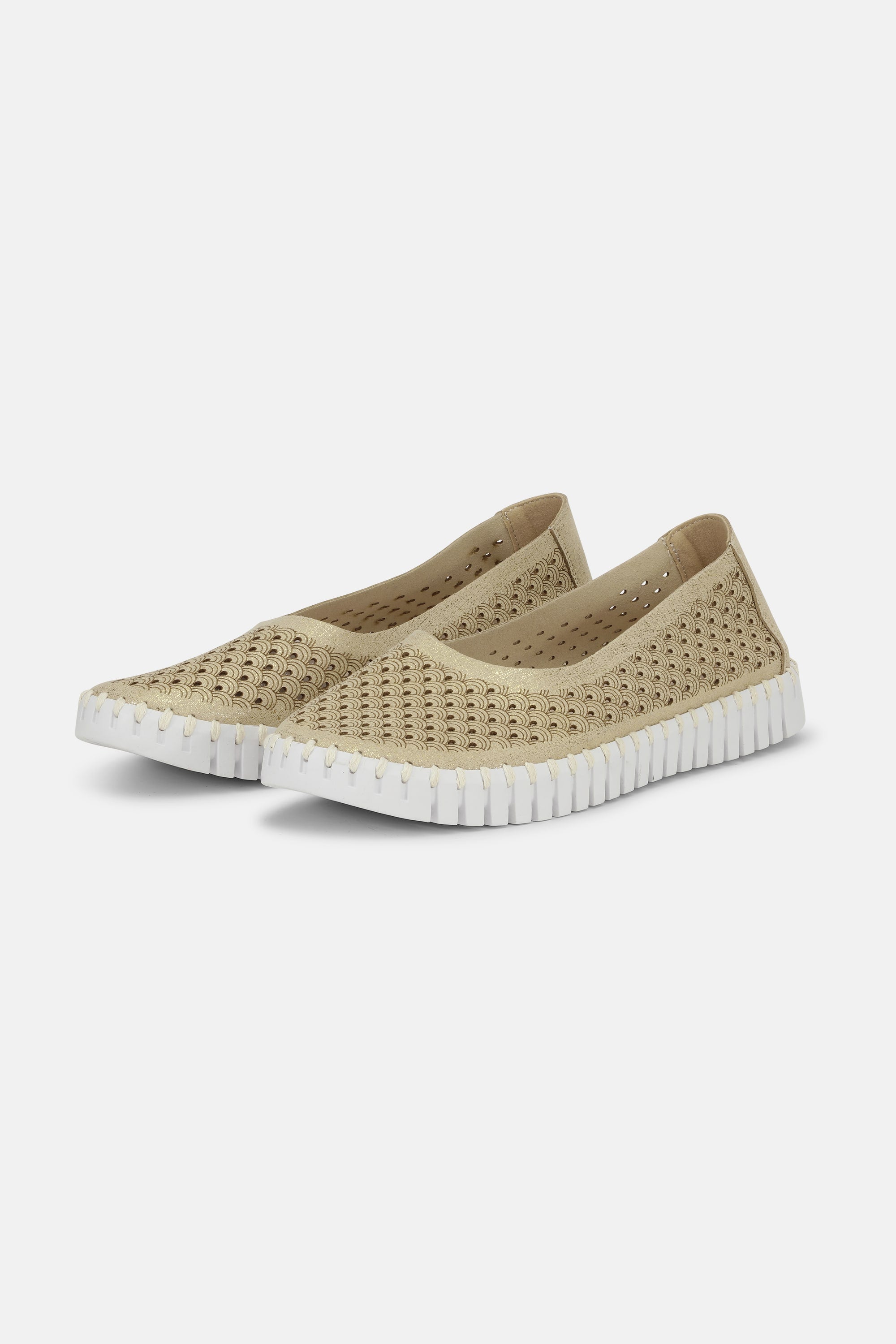 Tulip Zapatos con Brillo - Platin White